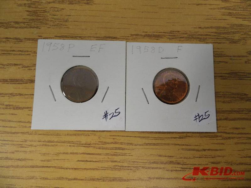 P & D Wheat Cents