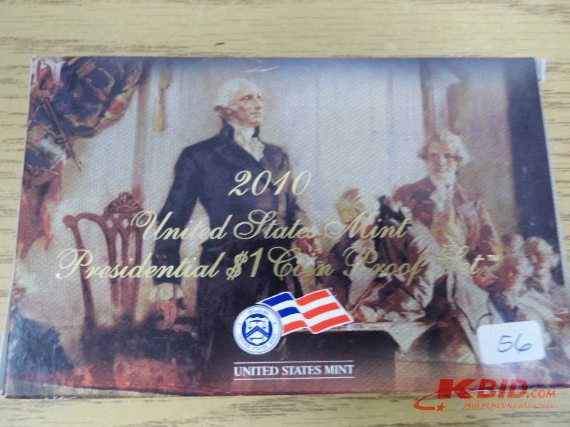 4 Presidential Dollar Proof Set