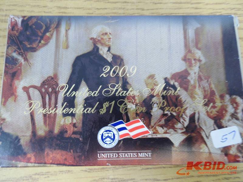 4 Presidential Dollar Proof Set