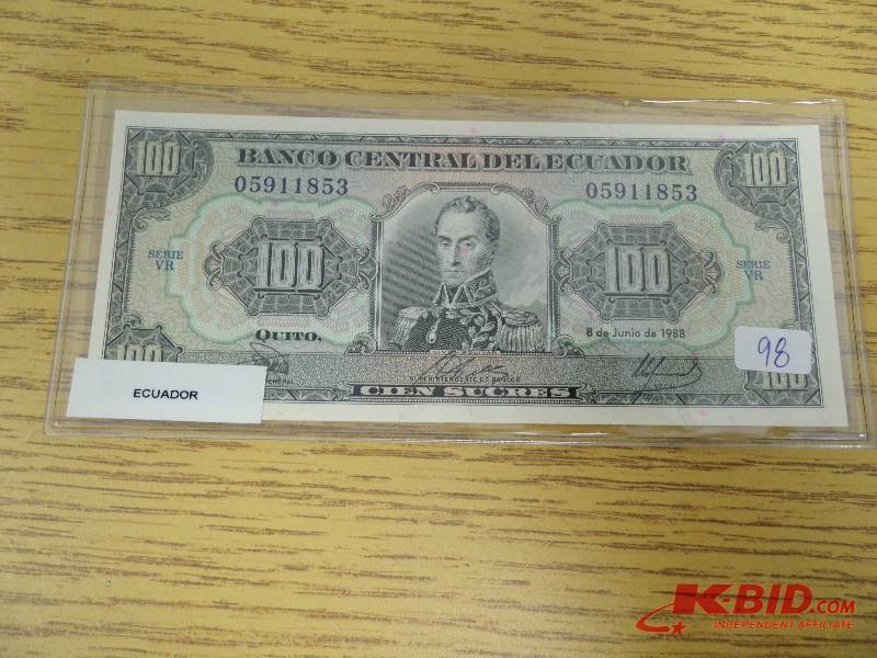 Ecuador Banknote