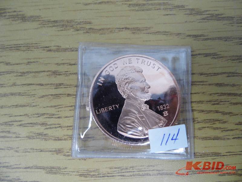 Lincoln 1 oz Pure Copper Round