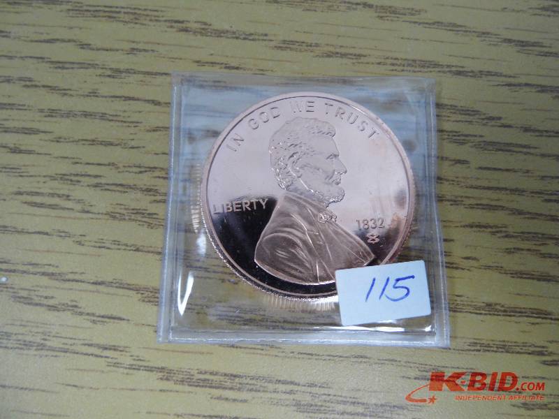Lincoln 1 oz Pure Copper Round