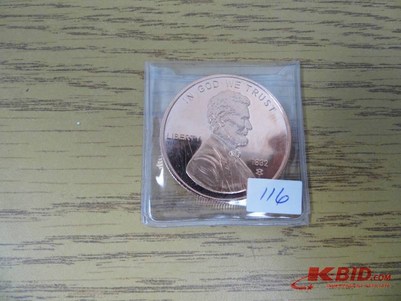 Lincoln 1 oz Pure Copper Round