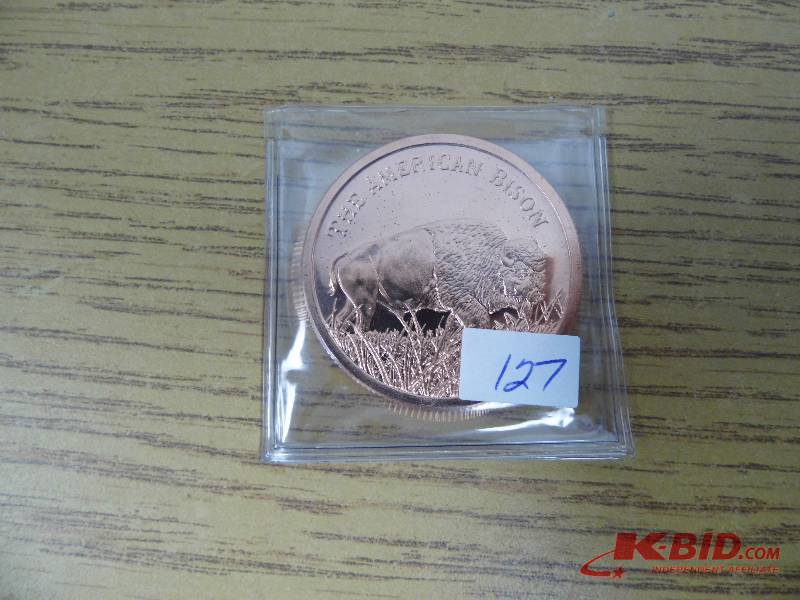 Bison 1 oz Pure Copper Round