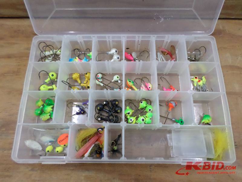 lot 20 image: Tackle Tray Full Of Various Jigs & ...