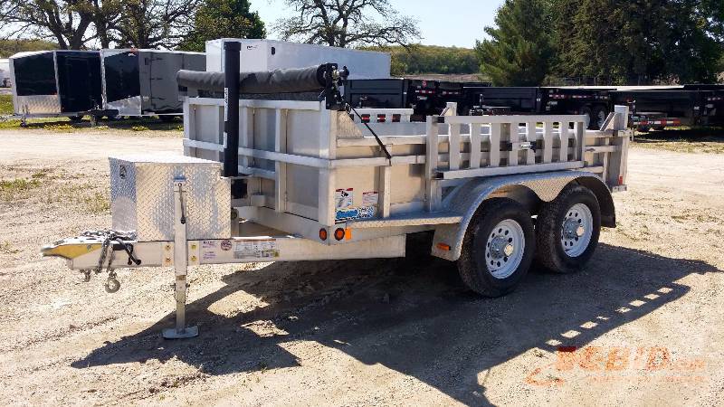 lot 1 image: NEW 2014 CARGO PRO 6 X 10 ALUMINUM DUMP TRAILER,  Model# COPD6X10