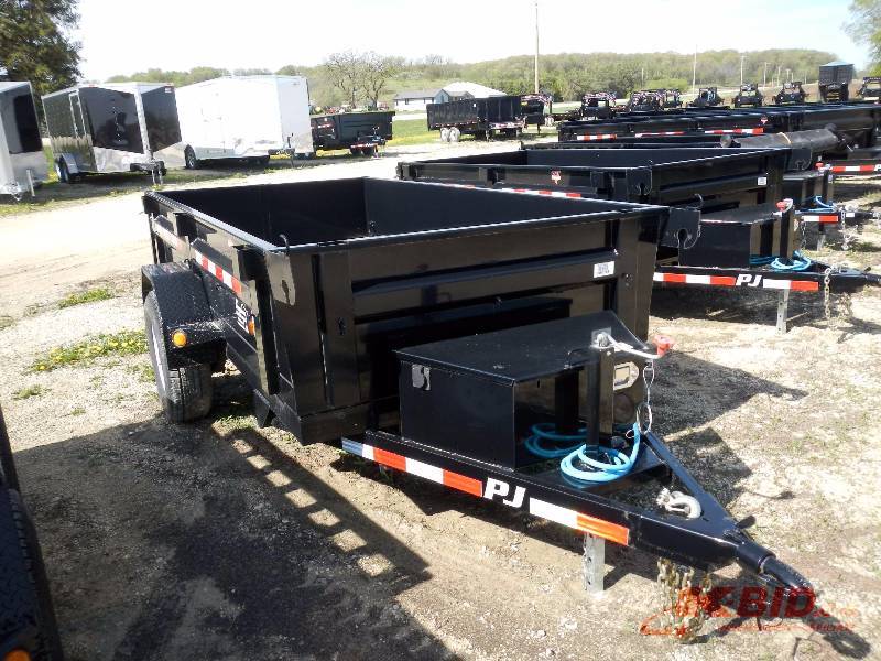 lot 2 image: NEW 2014 PJ TRAILER 60 UTILITY DUMP MODEL# D5101