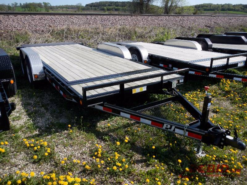 lot 3 image: NEW 2014 18 x 5 CHANNEL TILT CARHAULER, MODEL#T5182
