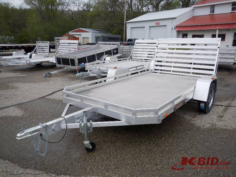 lot 6 image: NEW 2014 ALUMA 12 X 77 HEAVY DUTY UTILITY TRAILER, 7712H