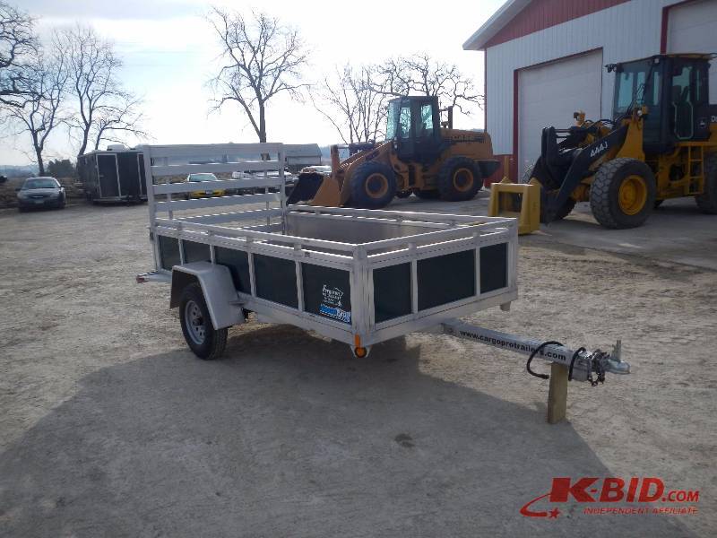 lot 10 image: NEW 2014 CARGO PRO 10 X 5 UTILITY CARGO TRAILER, U5X10 SSR