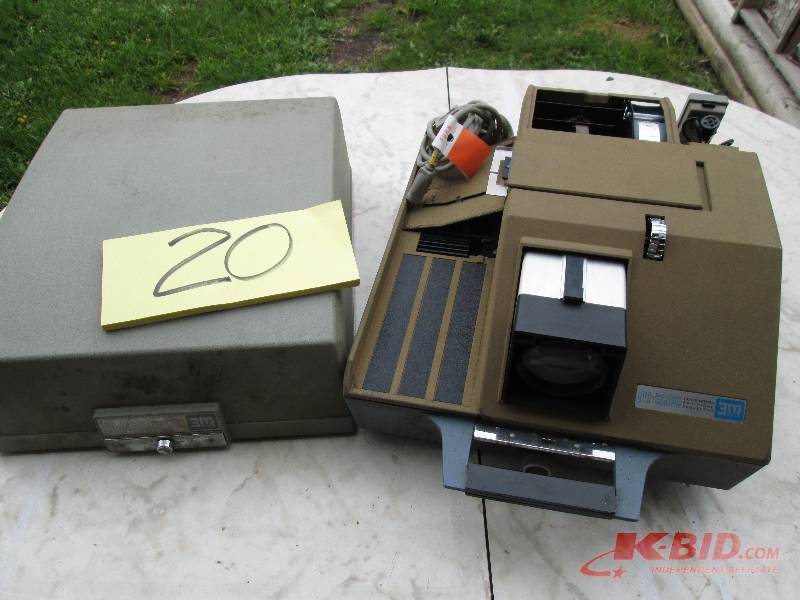 lot 20 image: 3M Transparency cartridge projector...