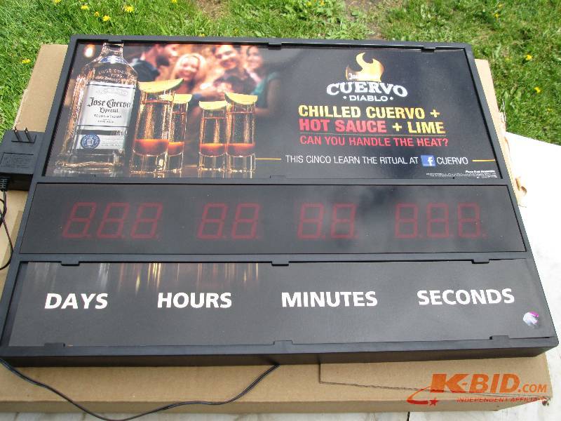 lot 52 image: Jose Quervo countdown clock.set i...