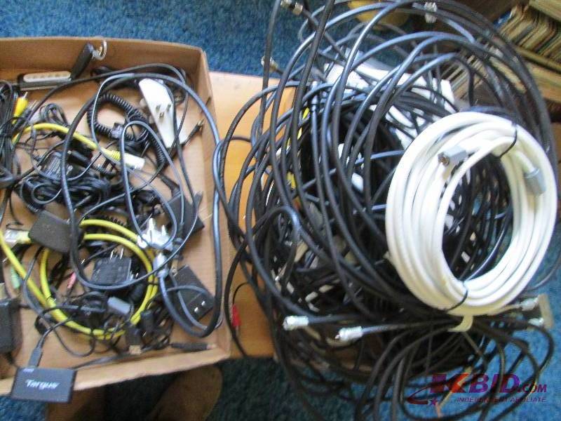lot 82 image: Lot of assorted power cords, Video,...