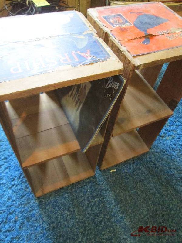 lot 85 image: Pair of wood crates, great for disp...