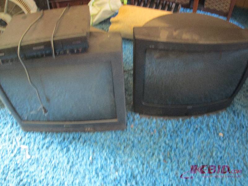 lot 91 image: 2 TVs and a VCR...