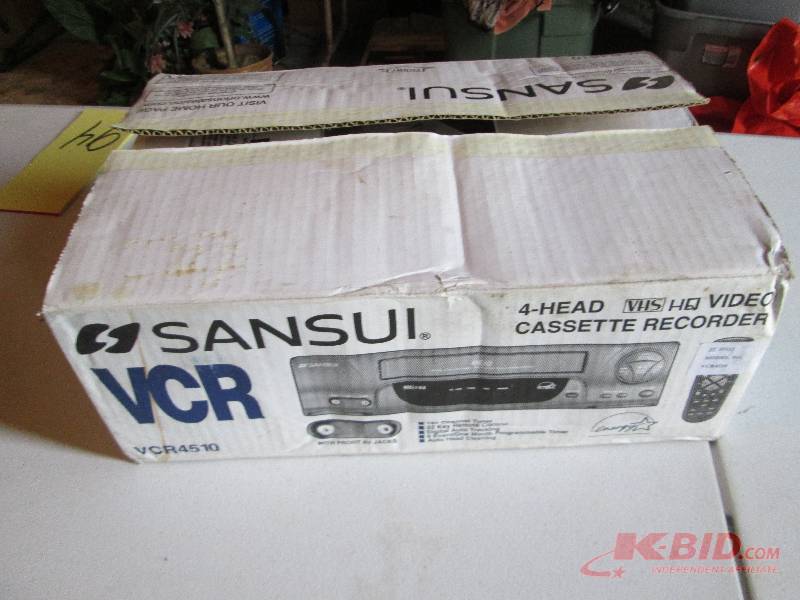 lot 95 image: New in box Sansui VCR recorder with...