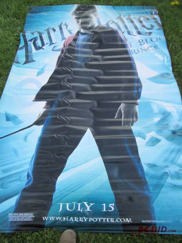 lot 99 image: 60 x 90 inch Harry Potter movie pos...