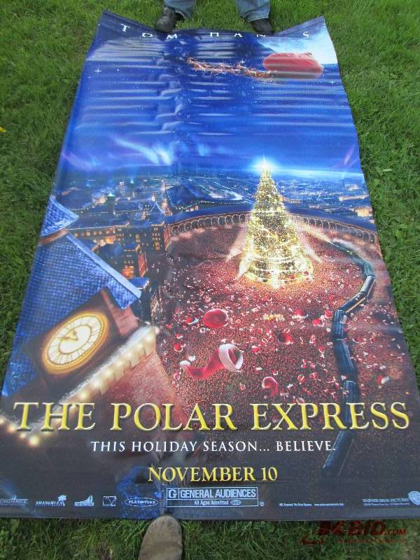 lot 104 image: 48 x 94 inch The Polar Express movi...