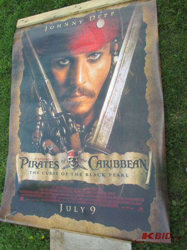 lot 111 image: 48 x 70 Pirates of the Carribean mo...