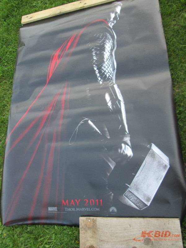 lot 112 image: 48 x 70 Thor Marvel Comics movie po...