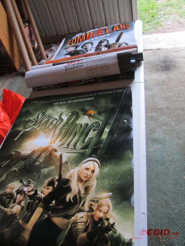 lot 123 image: Lot of 10 movie posters including ...
