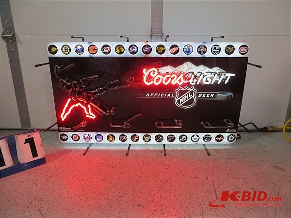 coors light nhl sign