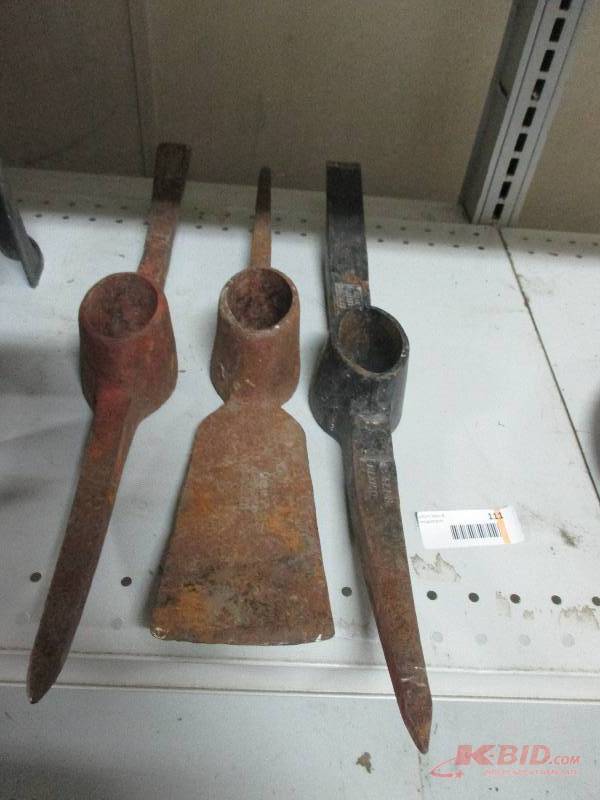 lot 111 image: 3 pick axes head