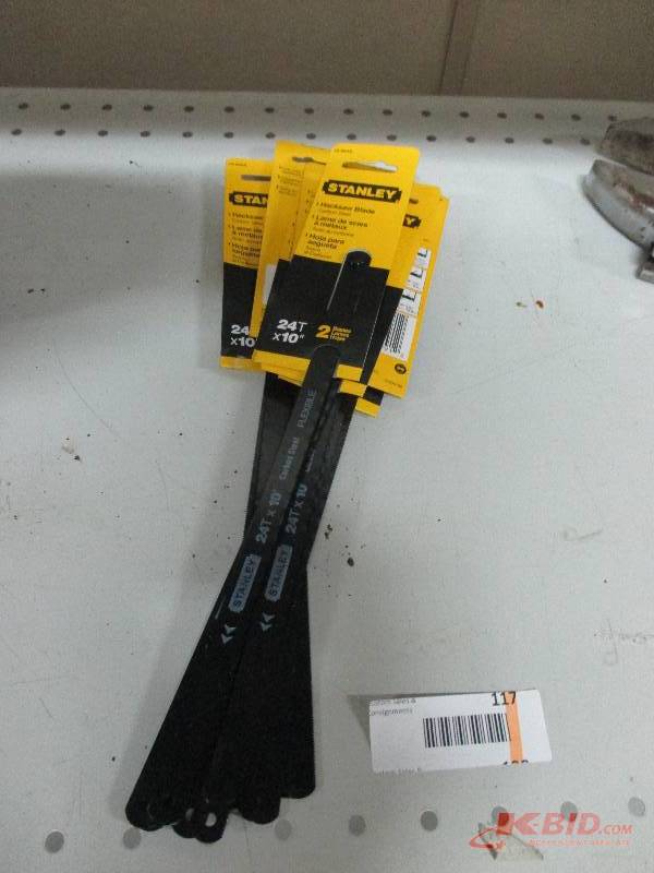 lot 117 image: New hacksaw blades