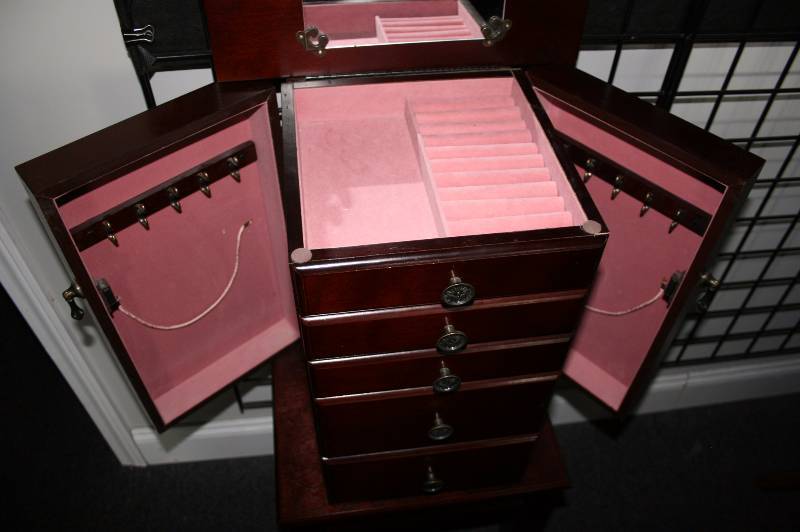 Cherry Jewelry Armoire
