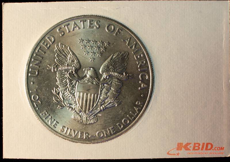 2014 US SILVER EAGLE IN PATRIOTIC PLASTIC CASE