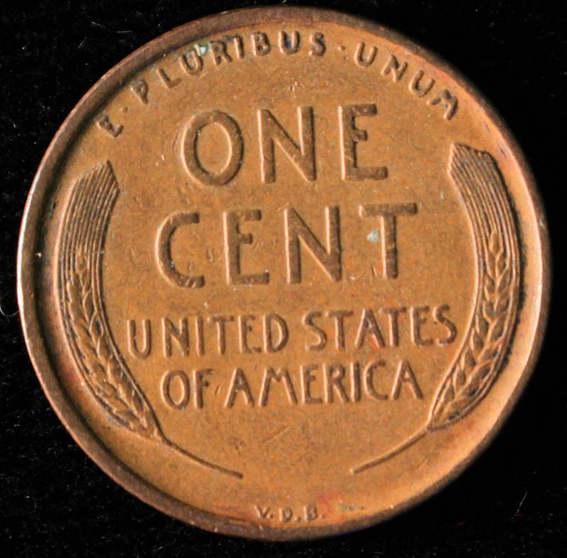 1909 VDB LINCOLN WHEAT CENT XF