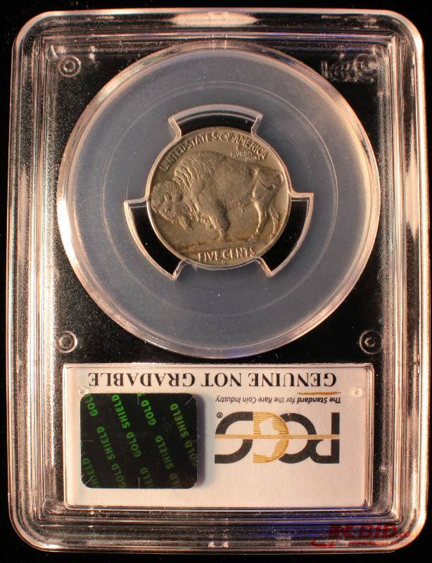1937- D 3 LEGGED BUFFALO NICKEL PCGS AU DETAILS RARE