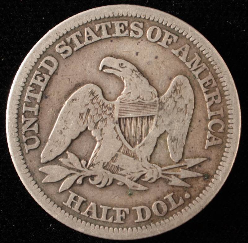 1854 SEATED LIBERTY SILVER HALF DOLLAR