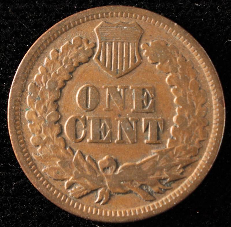 1865 INDIAN HEAD CENT FINE