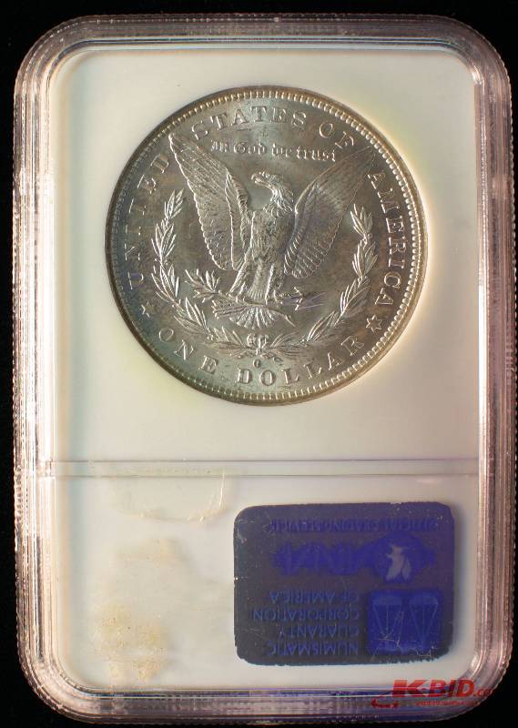 1884 O MORGAN SILVER DOLLAR NGC MS 63