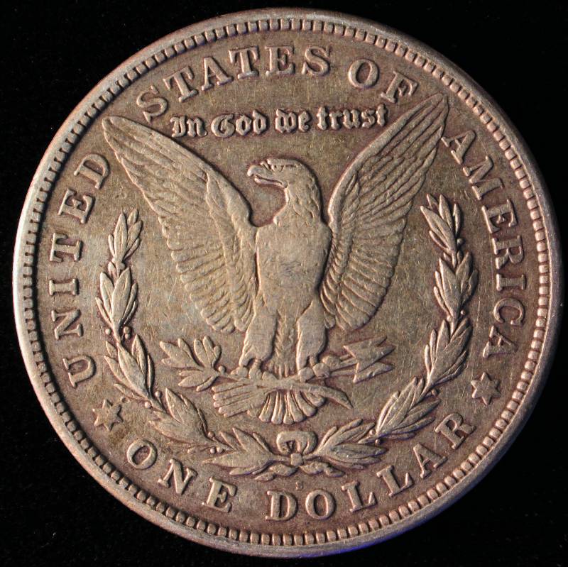 1921 S MORGAN SILVER DOLLAR VF