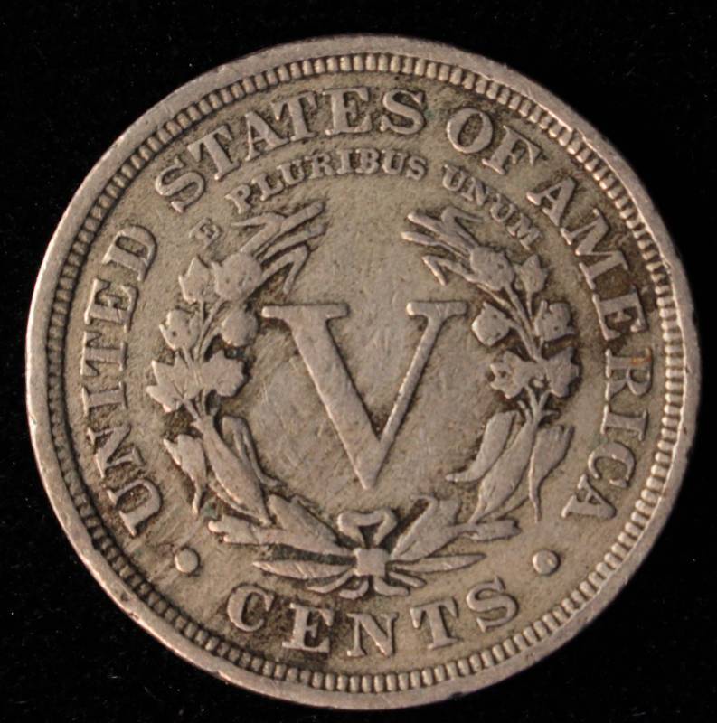 1910 LIBERTY V NICKEL FINE