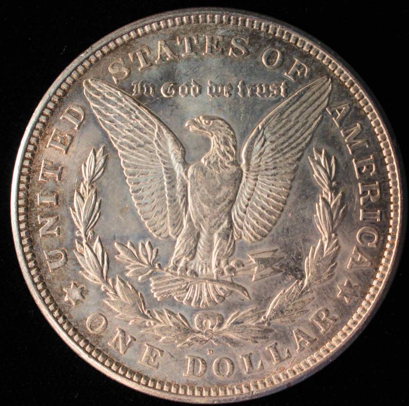 1921-D MORGAN SILVER DOLLAR BU UNC