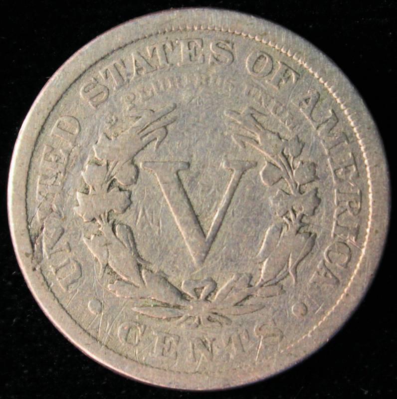 1893 LIBERTY V NICKEL VG