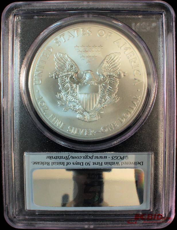 2013 S SILVER EAGLE PCGS MS 69 FIRST STRIKE