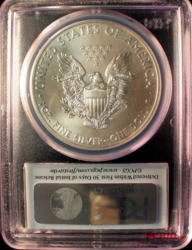 2013 SILVER EAGLE PCGS MS 69 FIRST STRIKE