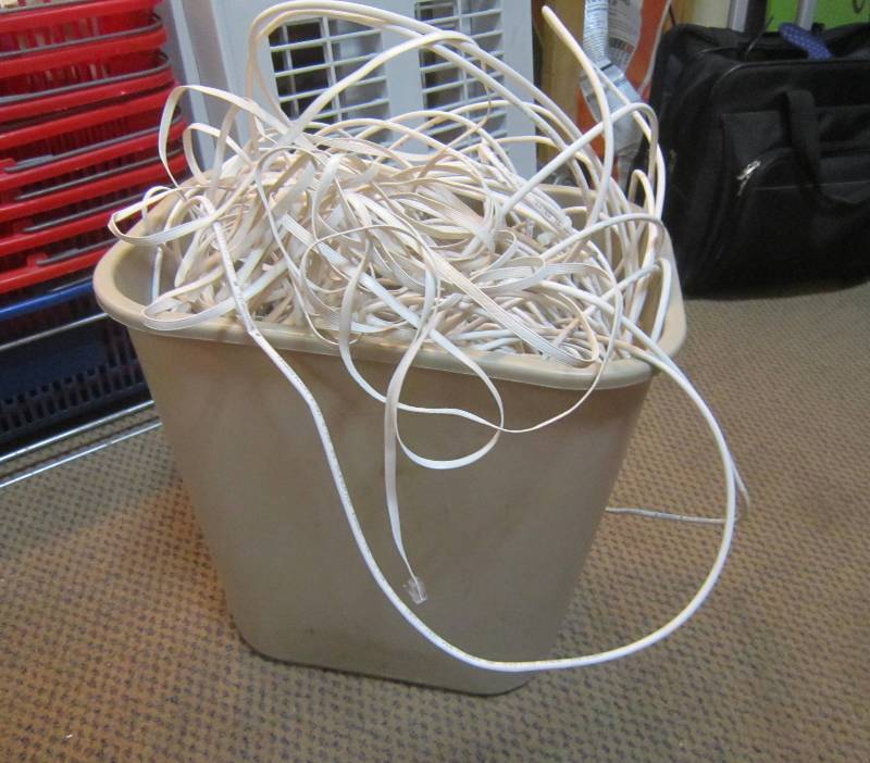 Bucket of wire