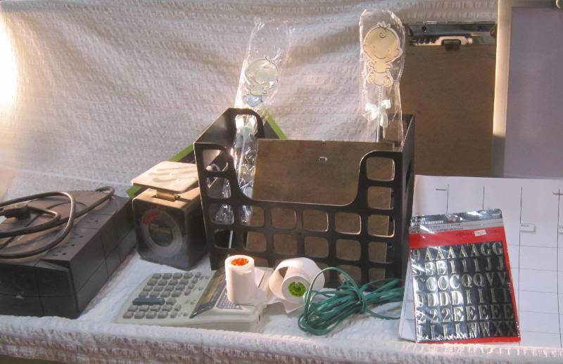 Displays, business, numbers and letters