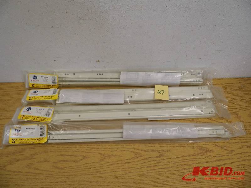 lot 27 image: 4 Sets of New Drawer Slides