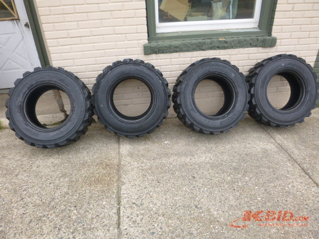 4 NEW Allied RBT Skid Loader Tires