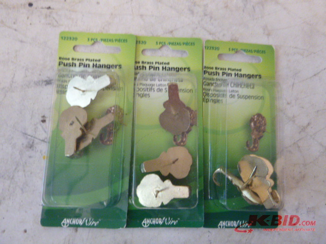 3 Packs of Push Pin Hangers