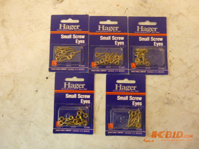 5 Packs of Small Screw Eyes