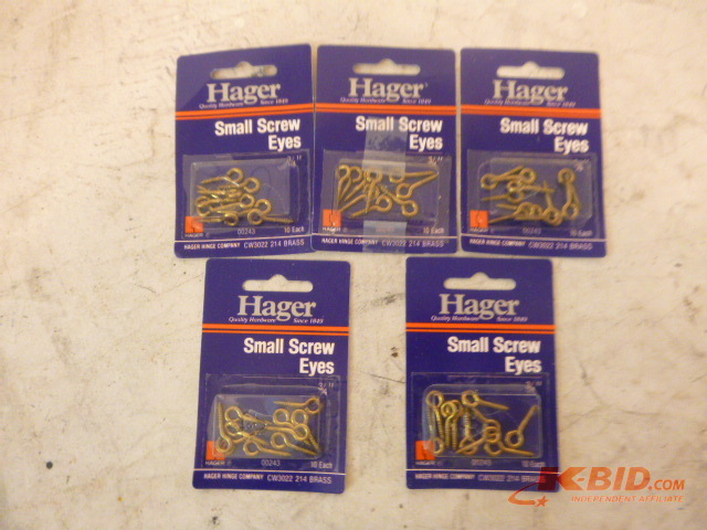 5 Packs of Small Screw Eyes