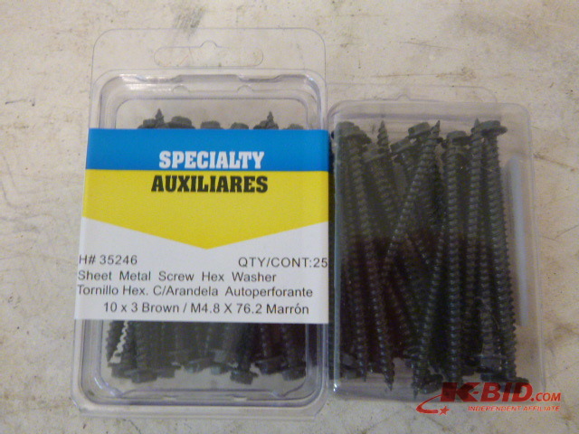 2 Packs of Hex Washer Sheet Metal Screws