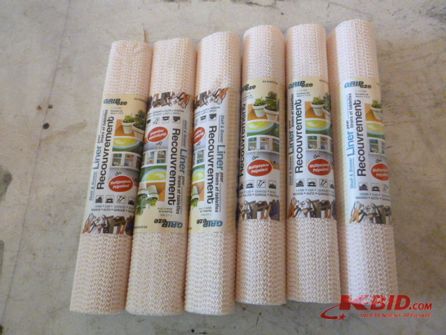 6 Rolls of Grip-Eze Shelf and Drawer Liners